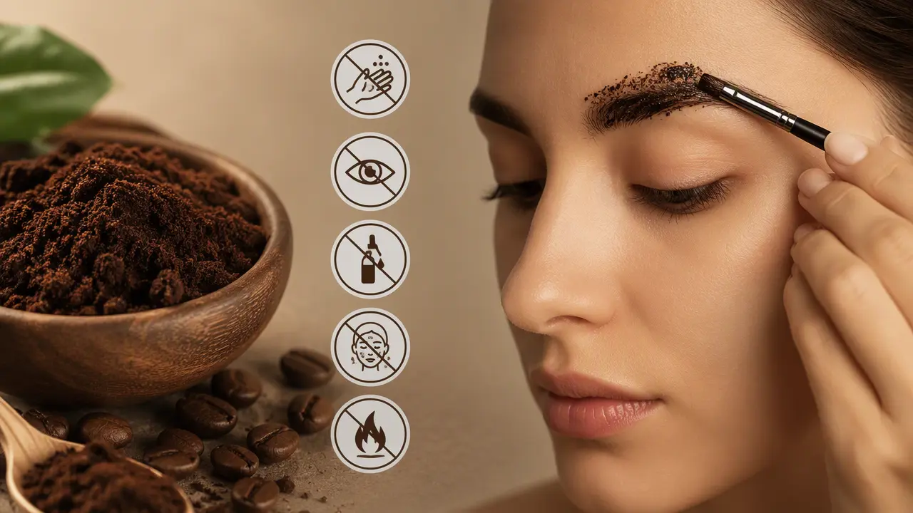 چگونه با نسکافه مو و ابرو را رنگ کنیم؟