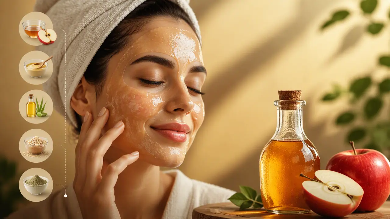 ماسک سرکه سیب برای پوست؛ 6 روش خانگی برای شادابی و مراقبت از پوست