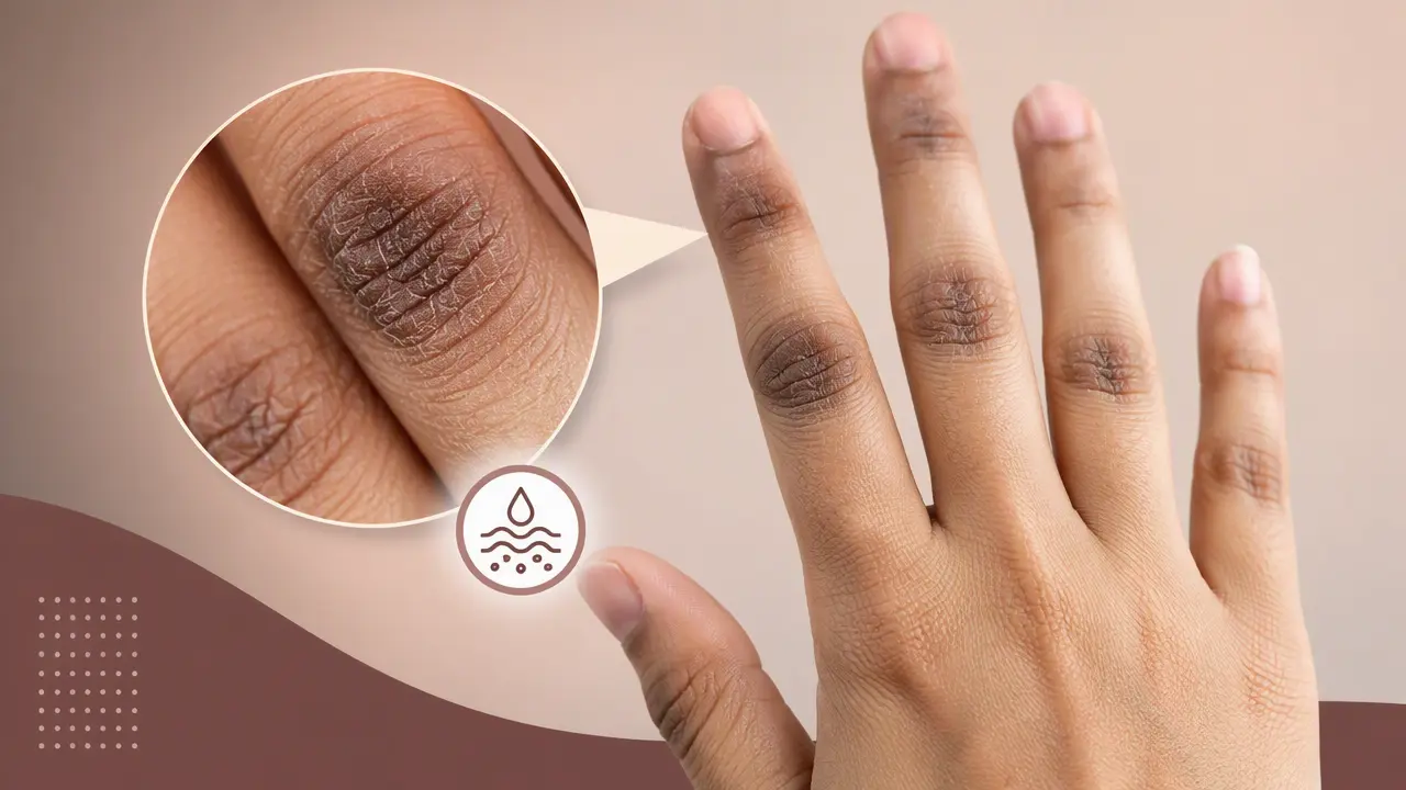 سیاهی بند انگشتان دست از چیست؟