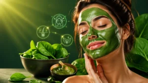 ماسک اسفناج برای پوست و مو؛ فواید، روش تهیه و نحوه استفاده