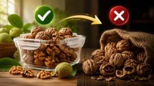 گردوی تازه را چگونه نگهداری کنیم که خشک نشود؟ نگهداری گردو به مدت طولانی