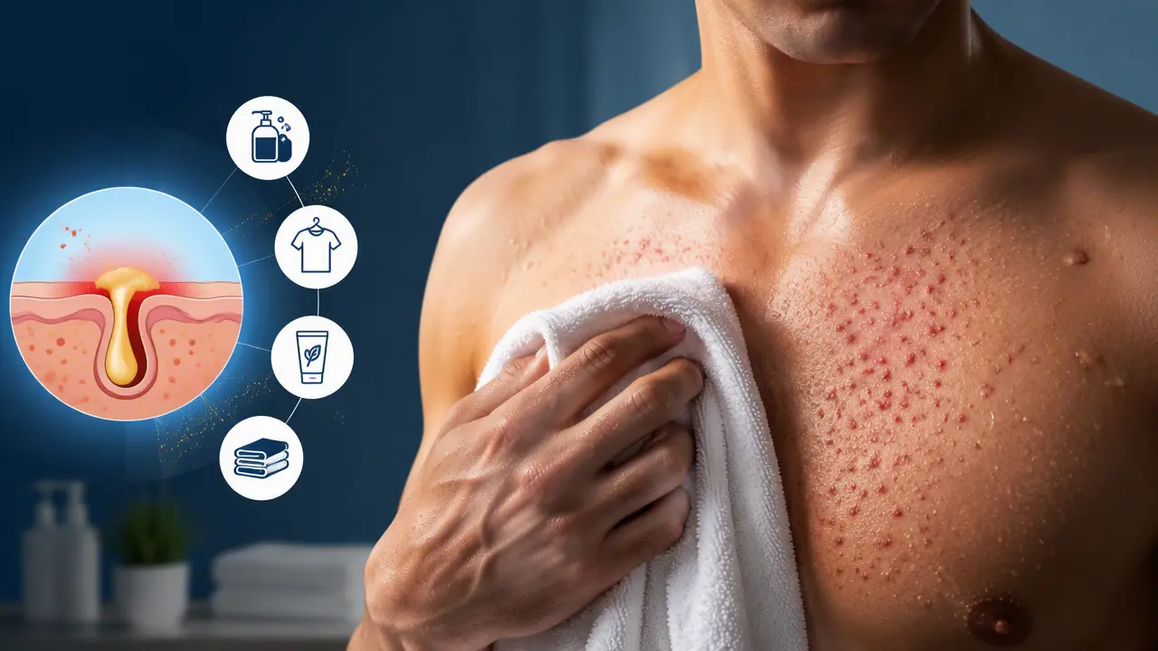 چگونه جوش های سینه را از بین ببریم؟