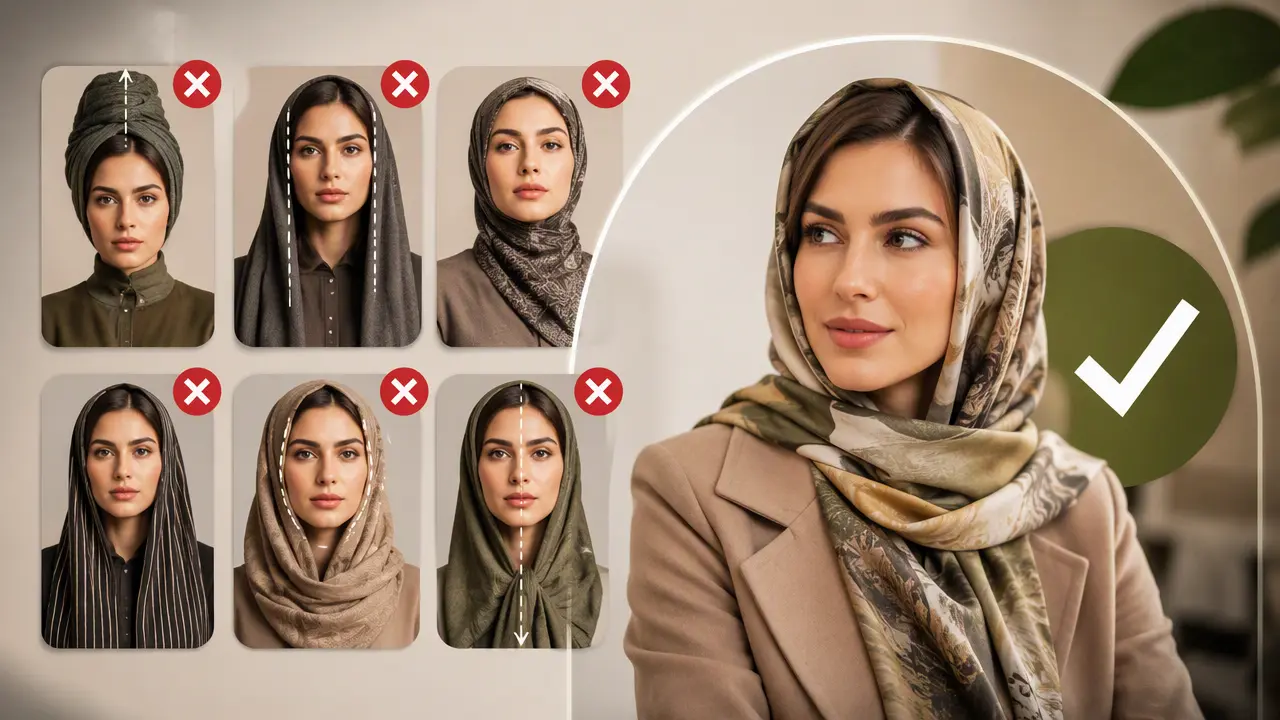 برای صورت کشیده شال بهتر است یا روسری؟