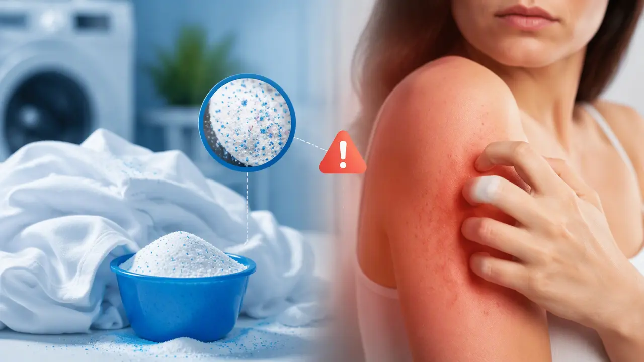 از خارش تا قرمزی؛ نشانه های حساسیت به پودر ماشین لباسشویی چیست؟