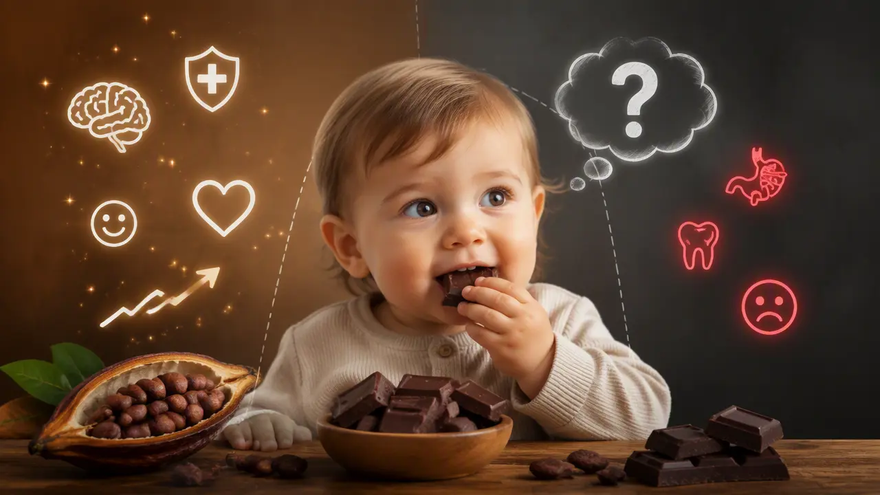 از چه سنی می توان به کودک شکلات و کاکائو داد؟ خواص و مضرات آن
