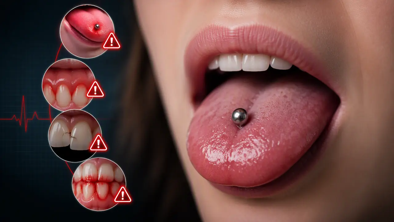 پیرسینگ زبان چه عوارضی دارد؟