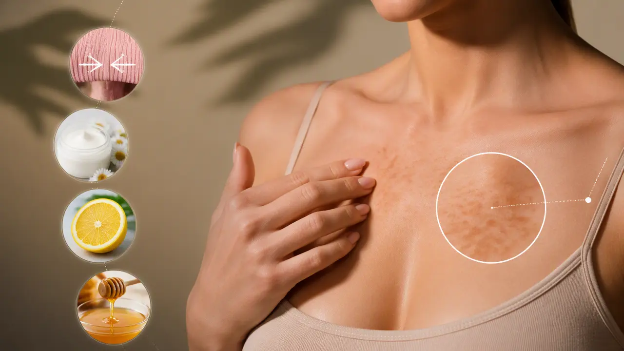 علت لکه های تیره روی پوست سینه چیست؟