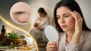 علت ریزش ابرو در شیردهی چیست؟ درمان خانگی و بهترین قرص ها