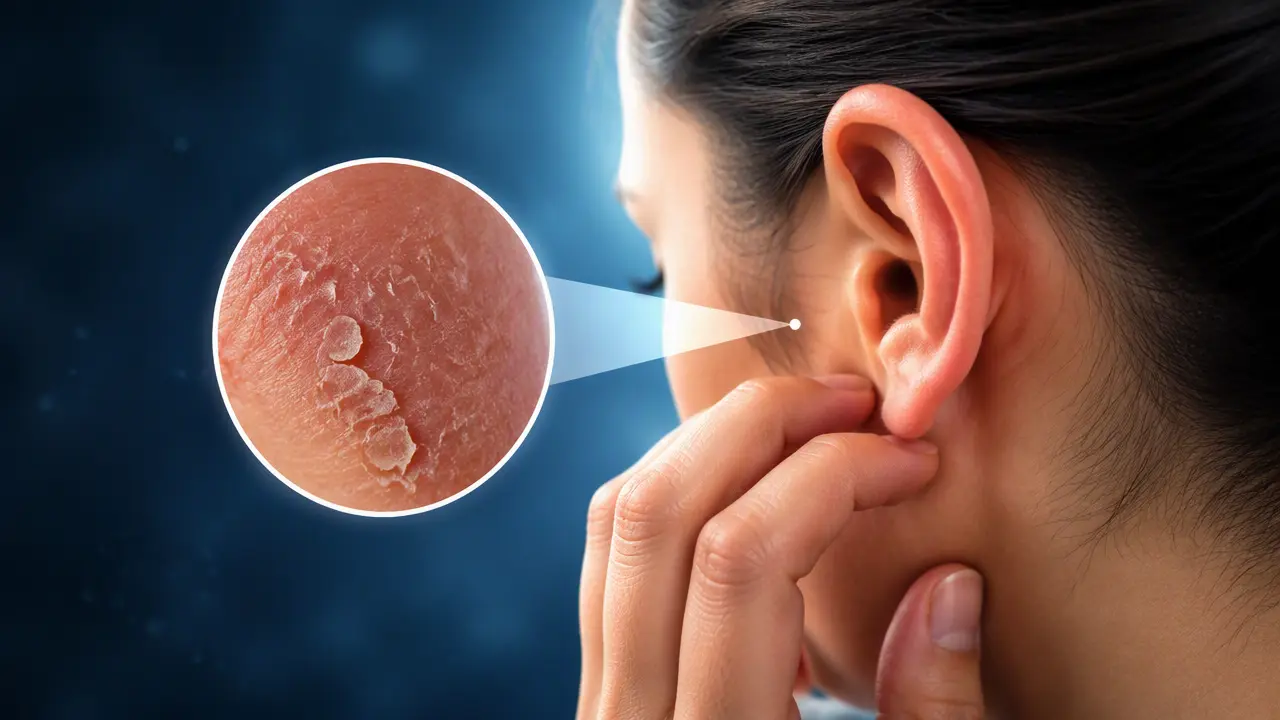 علت خشک شدن پوست گوش چیست؟