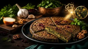 نکات پخت و راز خوشمزه تر شدن کوکو سبزی مجلسی + اندازه مواد