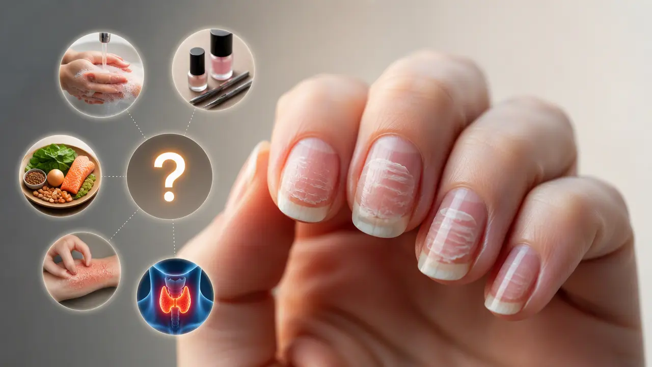 لایه لایه شدن ناخن چیست؟