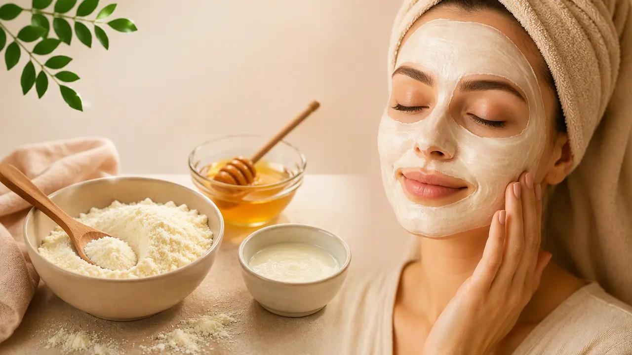 ماسک شیر خشک برای جوانسازی پوست؛ یک مراقبت ساده خانگی