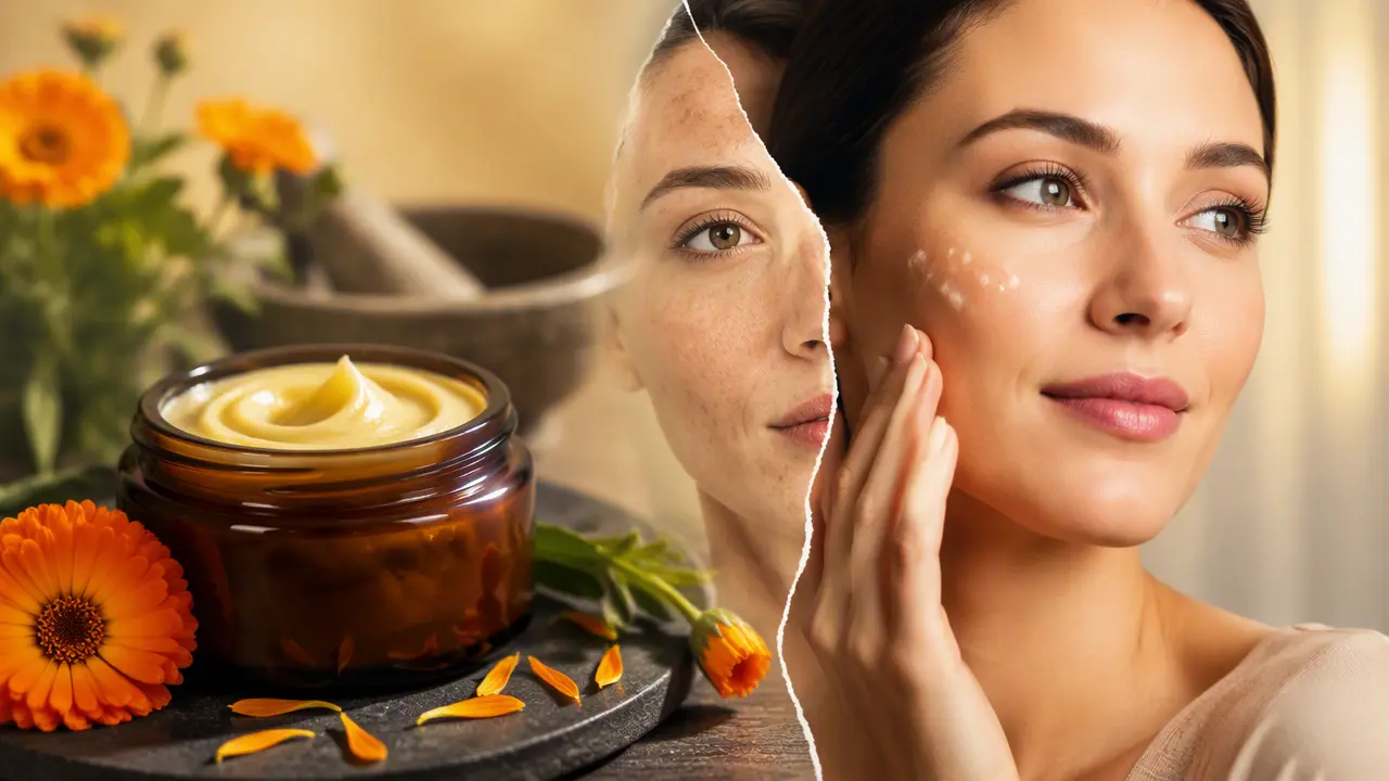 پماد کالاندولا برای چیست؟ طریقه مصرف پماد کالاندولا برای لک و سفیدی صورت
