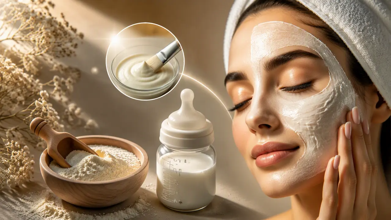 ماسک شیر خشک برای جوانسازی پوست؛ روش تهیه و فواید آن