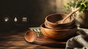 چطور از ظروف چوبی مراقبت کنیم تا سال ها سالم و زیبا بمانند؟