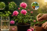 نحوه کاشت و قلمه زدن گل محمدی در آب و گلدان + زمان کاشت گل محمدی