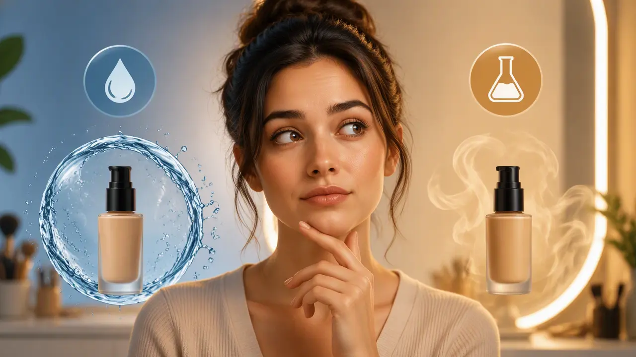 کرم پودر بر پایه ی الکل بخرم یا کرم پودر بر پایه ی آب؟