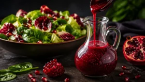 طرز تهیه سس انار خانگی ترش و شیرین برای انواع سالاد کاهو و اسفناج