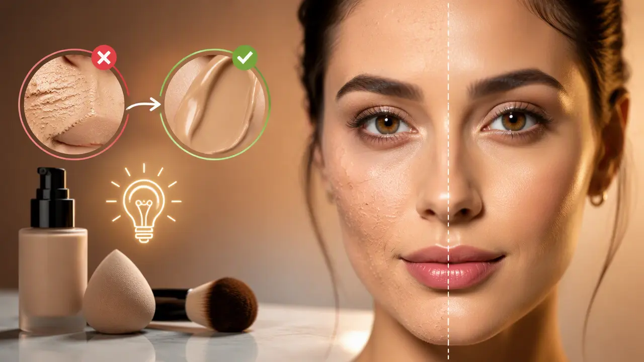 چگونه از ماسیدن کرم پودر روی پوست جلوگیری کنیم؟ 8 نکته کاربردی