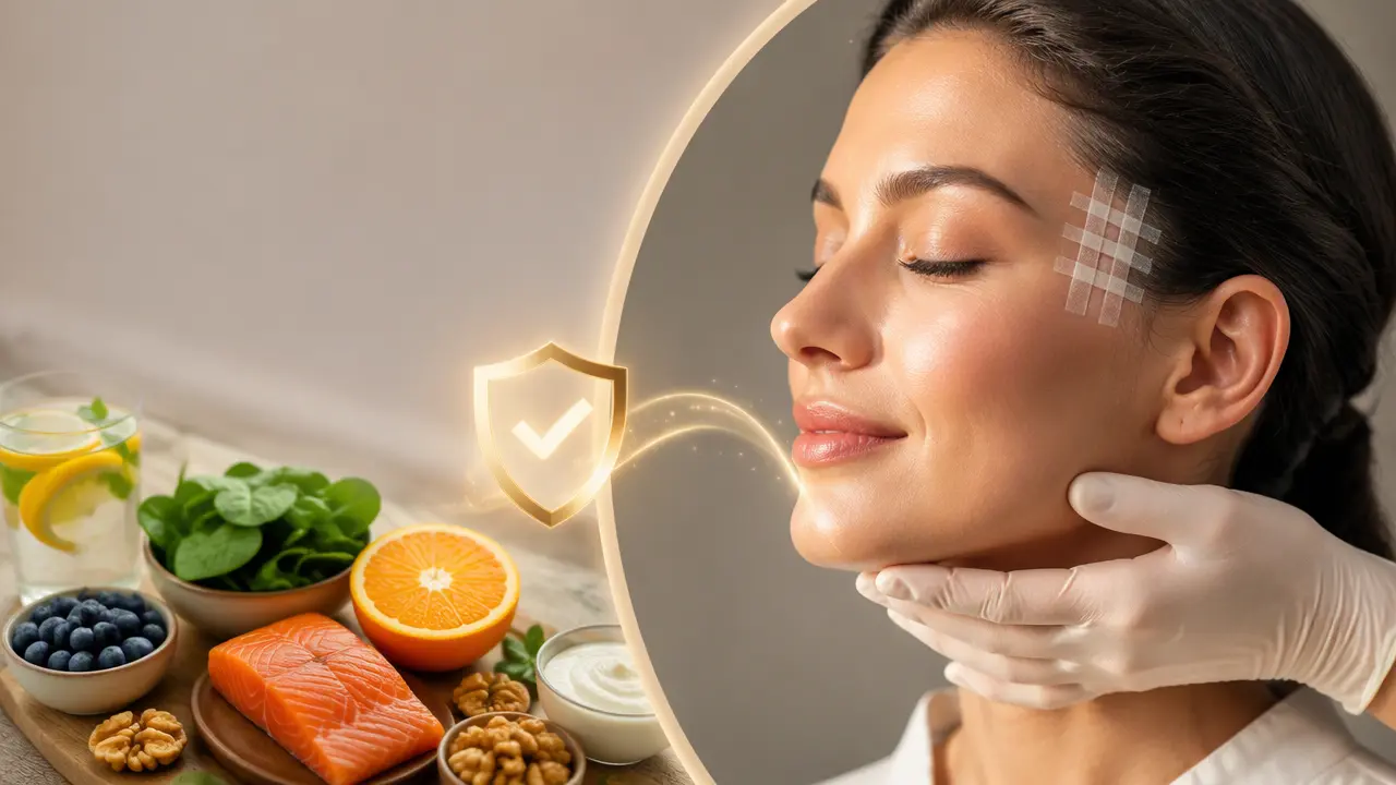 بعد از عمل لیفت شقیقه چی بخوریم که ورم و کبودی زودتر خوب شود؟