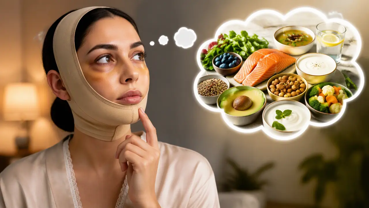 بعد از عمل لیفت شقیقه چی بخوریم که ورم و کبودی زودتر خوب شود؟