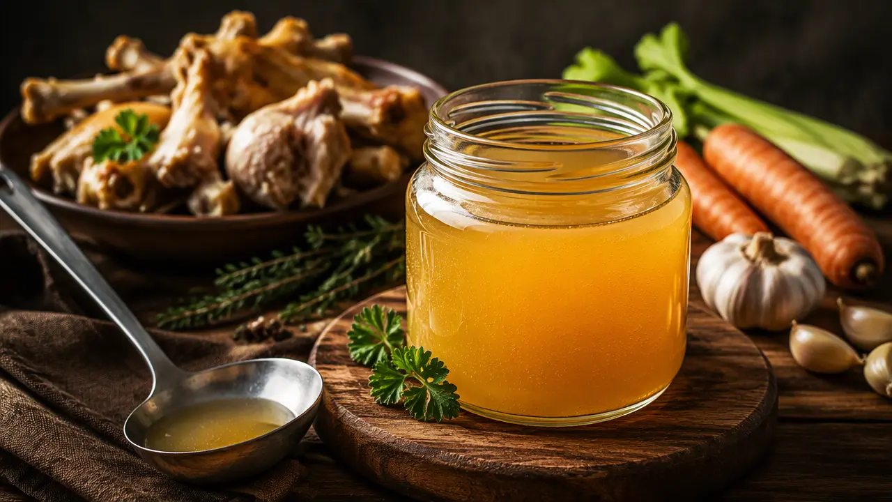 طرز تهیه عصاره مرغ خانگی ساده برای طعم دهی به انوع غذا و سوپ