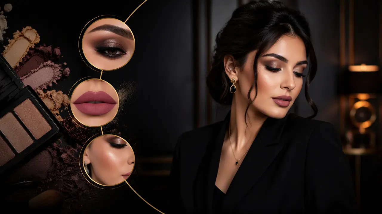 آرایش با لباس مشکی چگونه باشد؟ راهنمای انتخاب رنگ و سبک آرایش