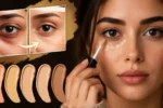 نحوه پوشاندن گودی زیر چشم با ارایش | چه رنگ کانسیلر برای سیاهی زیر چشم