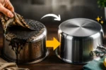 چگونه پارچه چسبیده به قابلمه را بدون خط و خش جدا کنیم؟