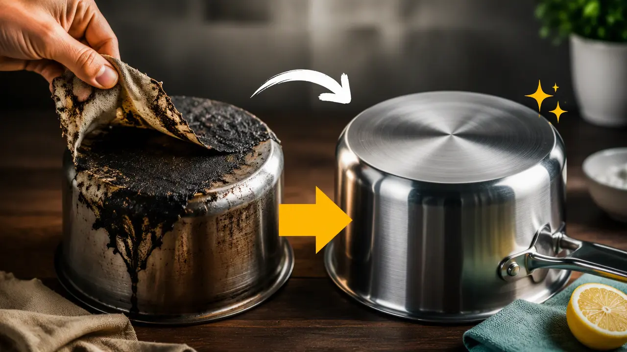 چگونه پارچه چسبیده به قابلمه را بدون خط و خش جدا کنیم؟