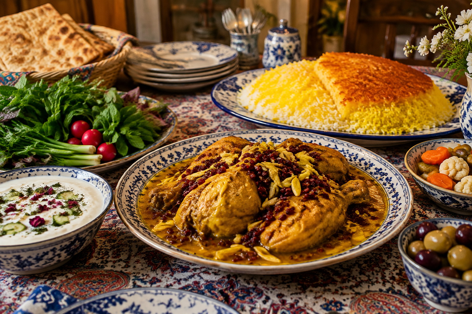 طرز تهیه مرغ مشهدی با سیر ترشی و پیاز کاراملی خوشمزه به سبک رستورانی