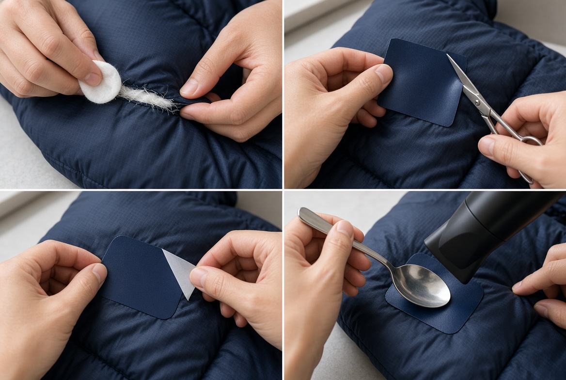 کاپشنم سوراخ شده چیکار کنم؟ نحوه رفو و ترمیم پارگی کاپشن بادی
