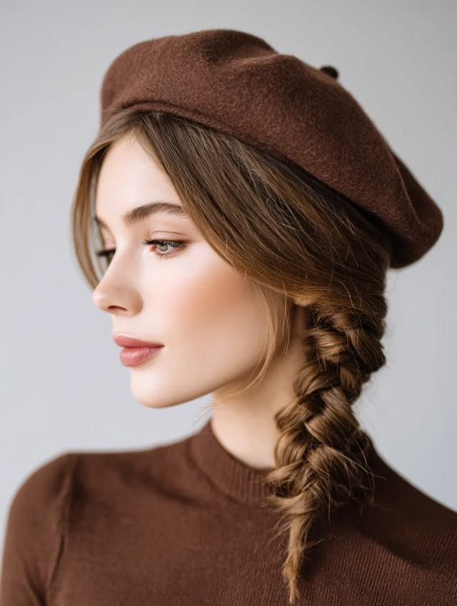 مدل مو کوتاه با کلاه