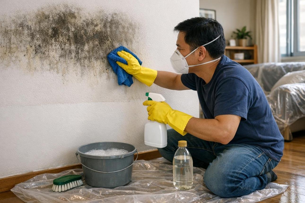 کپک دیوار را چگونه از بین ببریم؟