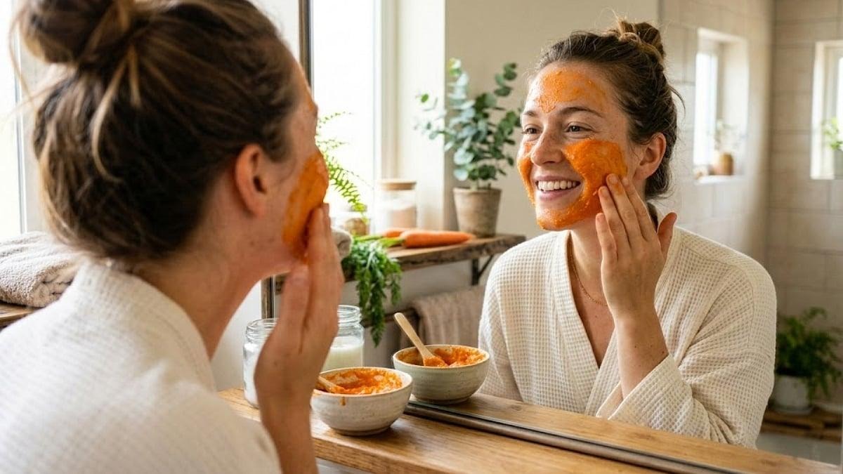 طرز تهیه ماسک هویج برای روشن شدن پوست