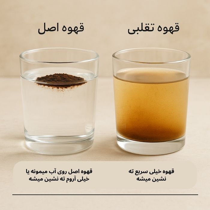 تشخیص قهوه اصل