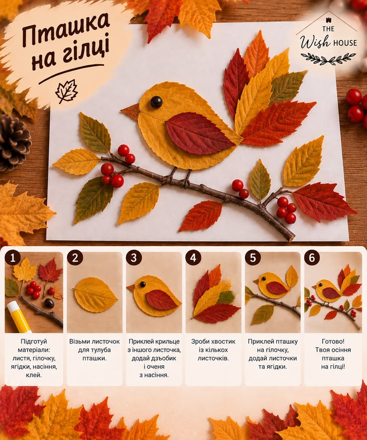 آموزش ساخت کاردستی پاییزی با برگ و مقوا