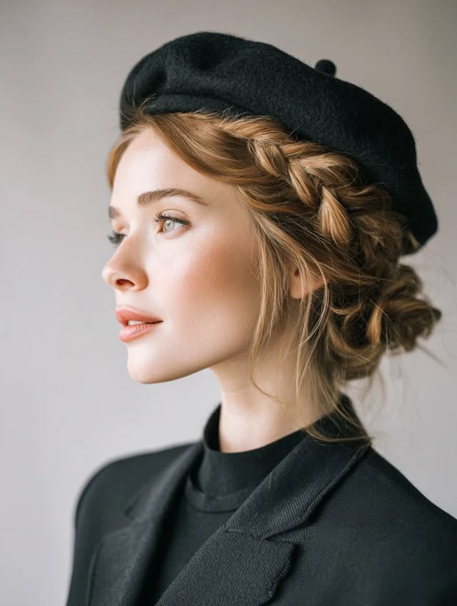 مدل مو کوتاه با کلاه