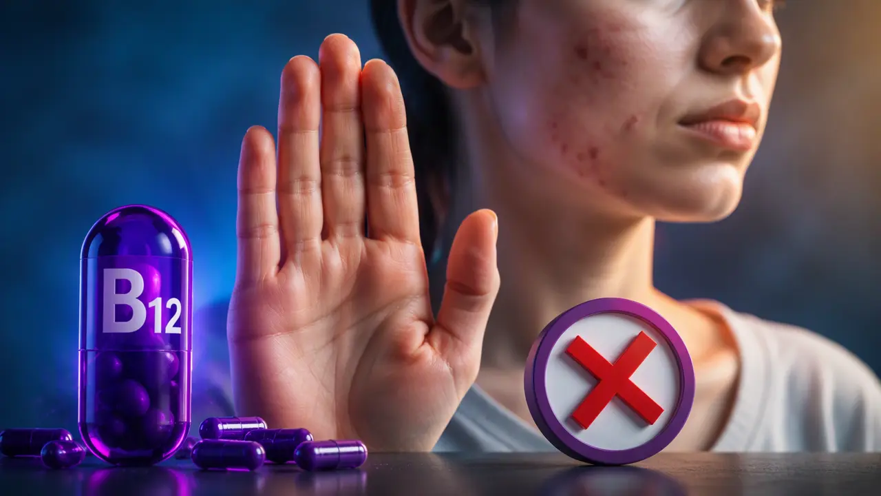 آیا ویتامین B12 باعث جوش می شود؟
