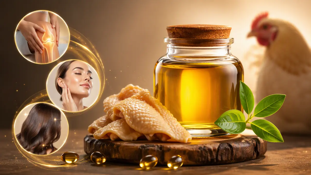 روغن پوست مرغ برای چی خوبه؟ خواص روغن پوست مرغ برای زانو، پوست و مو
