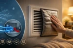 انواع روش های بستن دریچه کولر آبی در پاییز و زمستان برای جلوگیری از ورود سرما (دقت کن عکس دریجه کولر داخل خونه اس