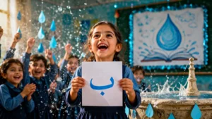 ایده برای جشن آب در مدرسه بچه وقتی اب نوشتن یاد می گیرن جشن میگیرن