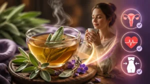 دمنوش مریم گلی برای چی خوبه؟ خواص مریم گلی برای پریود شدن، فشار خون و لاغری