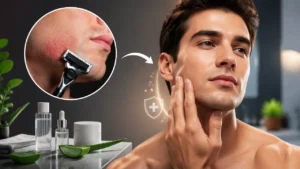 بعد از اصلاح صورت با تیغ چی بزنیم؟ رفع التهاب پوست صورت بعد از اصلاح
