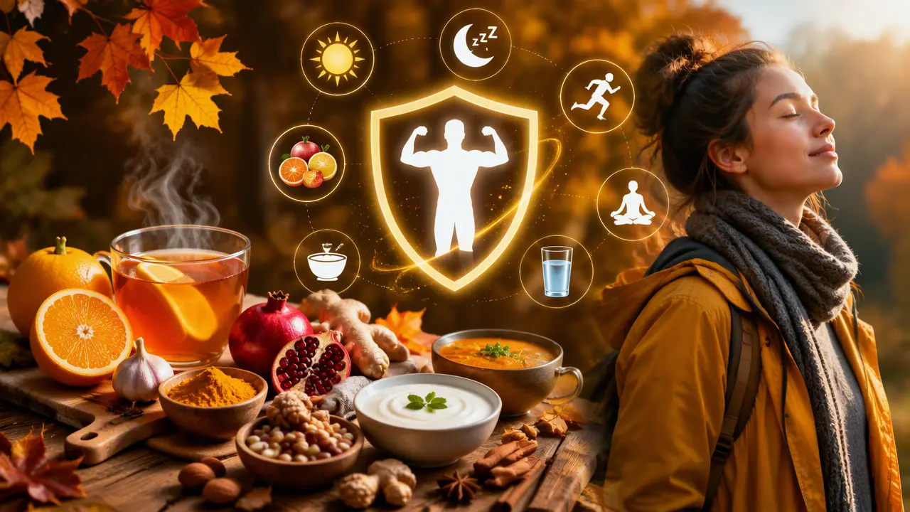 تقویت سیستم ایمنی بدن در پاییز