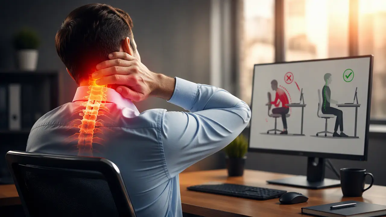 چگونه از گردن درد پشت میز جلوگیری کنیم؟