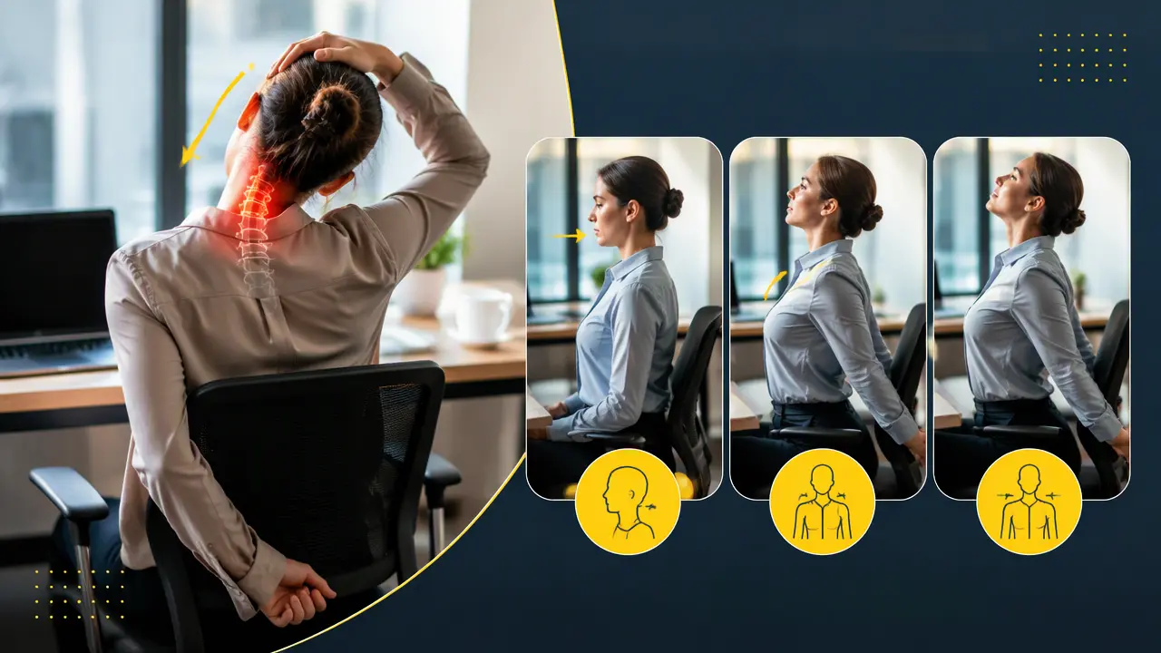 چگونه از گردن درد پشت میز جلوگیری کنیم؟