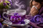 دمنوش گل بنفشه برای چی خوبه؟ طرز تهیه دمنوش گل بنفشه برای سرماخوردگی و تب
