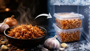 فریز کردن سیر داغ و پیاز داغ