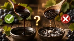 روش تشخیص شیره انگور اصل از تقلبی؛ ایا شیره انگور اصل شکرک می زند؟